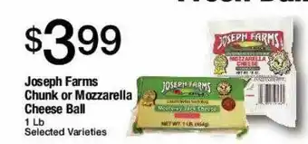 Jons International Jospeh farms chunk or mozzarella cheese ball offer