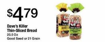 Jons International Dave's killer thin-sliced bread offer
