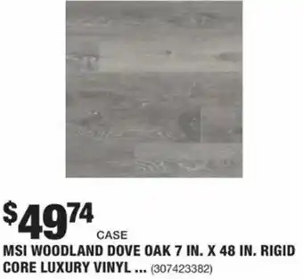 The Home Depot MSI Woodland Dove Oak 7 In. x 48 In. Rigid Core Luxury Vinyl offer