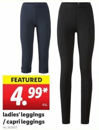 Lidl Ladies' Leggings/ Capri Leggings offer