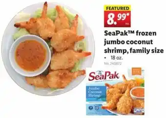 Lidl SeaPak Frozen Jumbo Coconut Shrimp, Family SIze 18 oz offer