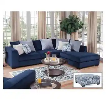 Aaron's 4 - piece celeste ii sectional w/ chair & ottoman offer