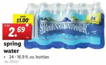 Lidl Spring Water 24-16.9 Fl. Oz. Bottles offer