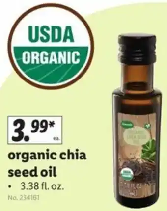 Lidl Organic Chia Seed Oil 3.38 fl. oz offer