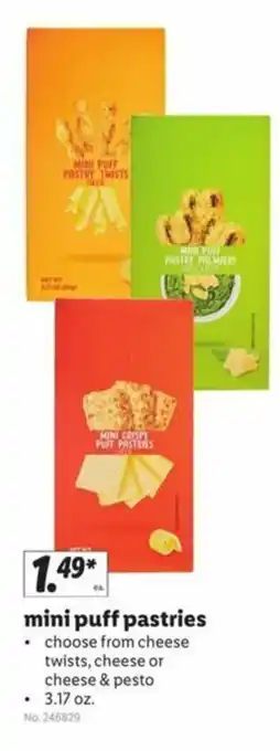 Lidl Mini Puff Pastries 3.17 oz offer