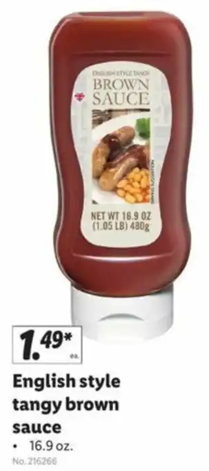 Lidl English Style Tangy Brown Sauce 16.9 oz offer