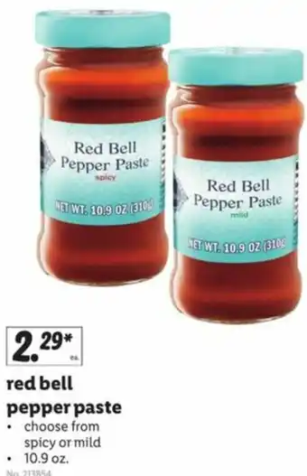 Lidl Red Bell Pepper Paste 10.9 oz offer