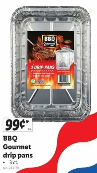 Lidl BBQ Gourmet Drip Pans offer