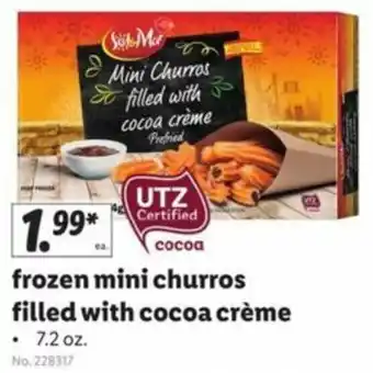 Lidl Frozen Mini Churros Filled With Cocoa Créme 7.2 oz offer