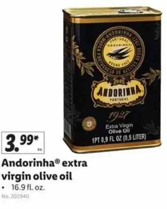 Lidl Andorinha Extra Virgin Olive Oil 16.9 fl. oz offer