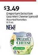Aldi Emporium selection gourmet cheese spread offer