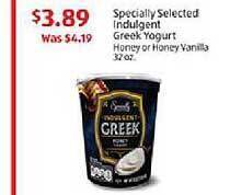 Aldi Specially selected indulgent greek yogurt offer