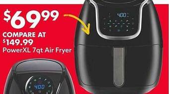 Big Lots Powerxl 7qt air fryer offer