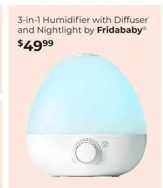 King Soopers 3in1 humidifier with diffuser and nightlight by fridababy offer
