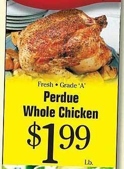 Morton Williams Perdue whole chicken offer