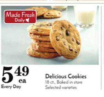 Pavilions Delicious cookies offer