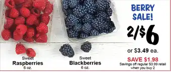 Sweet Blackberries 6 oz.