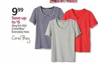 Bealls Coral bay everyday tees offer