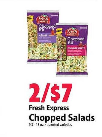 Festival Foods Fresh express chopped salads offer