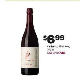 Grocery Outlet Cal fresco pinot noir offer