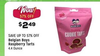 Grocery Outlet Belgian boys raspberry tarts offer