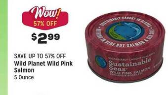 Grocery Outlet Wild planet wild pink salmon offer