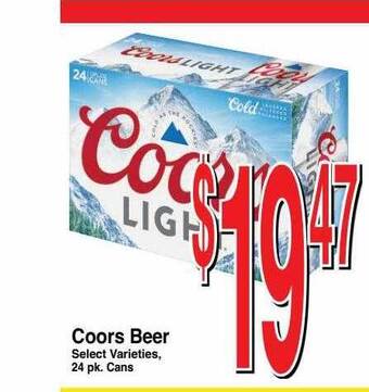 Super Saver Coors beer offer