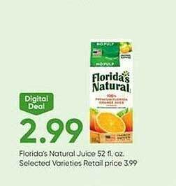 Stater Bros Florida's natural juice offer