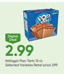 Stater Bros Kellogg's pop-tarts offer