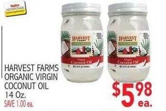 Ingles Markets Harvest farms organic virgin coconut oil offer