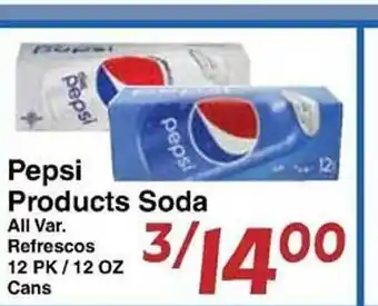 Sellers Bros Pepsi products soda offer