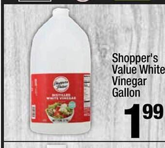 Super King Markets Shopper's value white vinegar gallon offer
