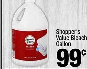 Super King Markets Shopper's value bleach gallon offer