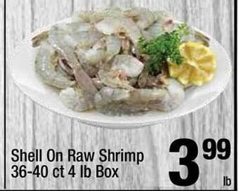Super King Markets Shell on raw shrimp offer