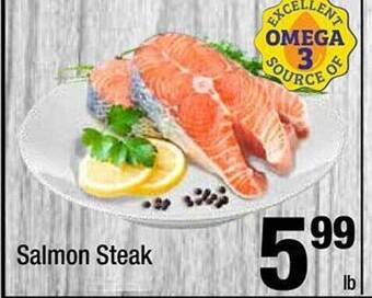 Super King Markets Salmon steak offer