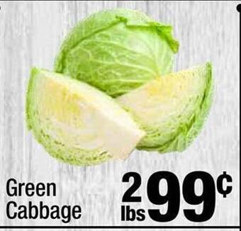 Super King Markets Green cabbage offer