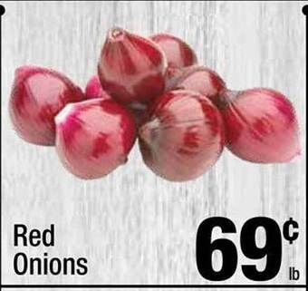 Super King Markets Red onions offer