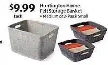 Aldi Huntington home felt storage basket offer