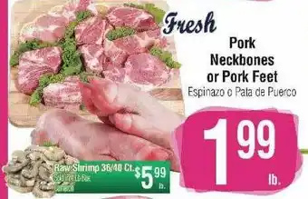 Pork neckbones or pork feet