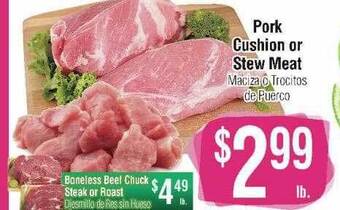 Big Saver Foods Pork cushion or stew meat offer