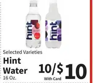 Food City Hint water offer