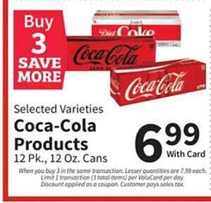 Food City Coca-cola products offer