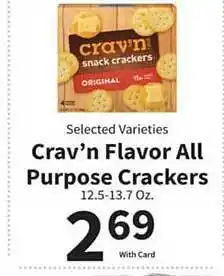 Food City Crav'n flavor all purpose crackers offer