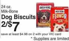 Harris Teeter Milk-bone dog biscuits offer