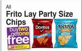 Harris Teeter Frito lay party size chips offer