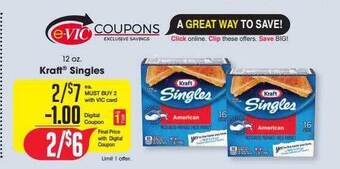 Harris Teeter Kraft singles offer