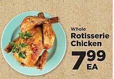 IGA Whole rotisserie chicken offer