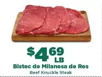 Northgate Market Bistec de milanesa dde res beef knuckle steak offer