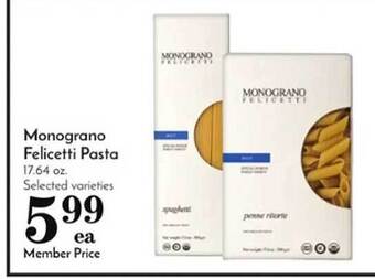 Pavilions Monograno felicetti pasta offer
