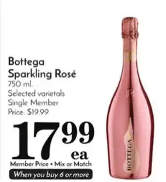 Pavilions Bottega sparkling rosé offer